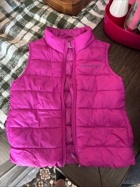 Vineyard Vines Girls Pink Puffer Vest